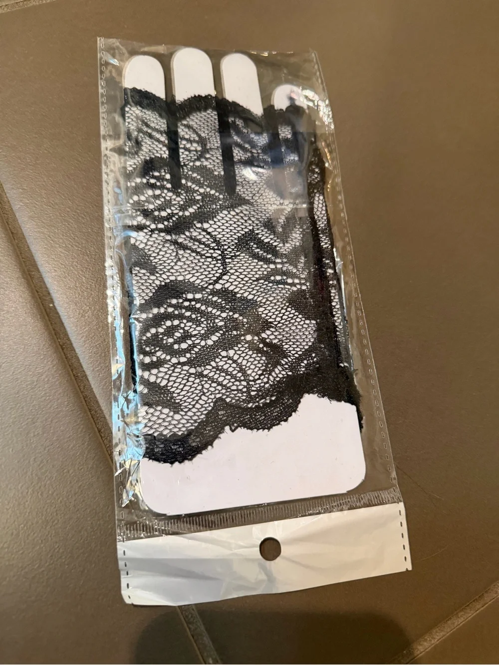 NEW! Short Lace Fingerless Black Lace Gothic Gloves Cosplay Wiccan Goth Size LG